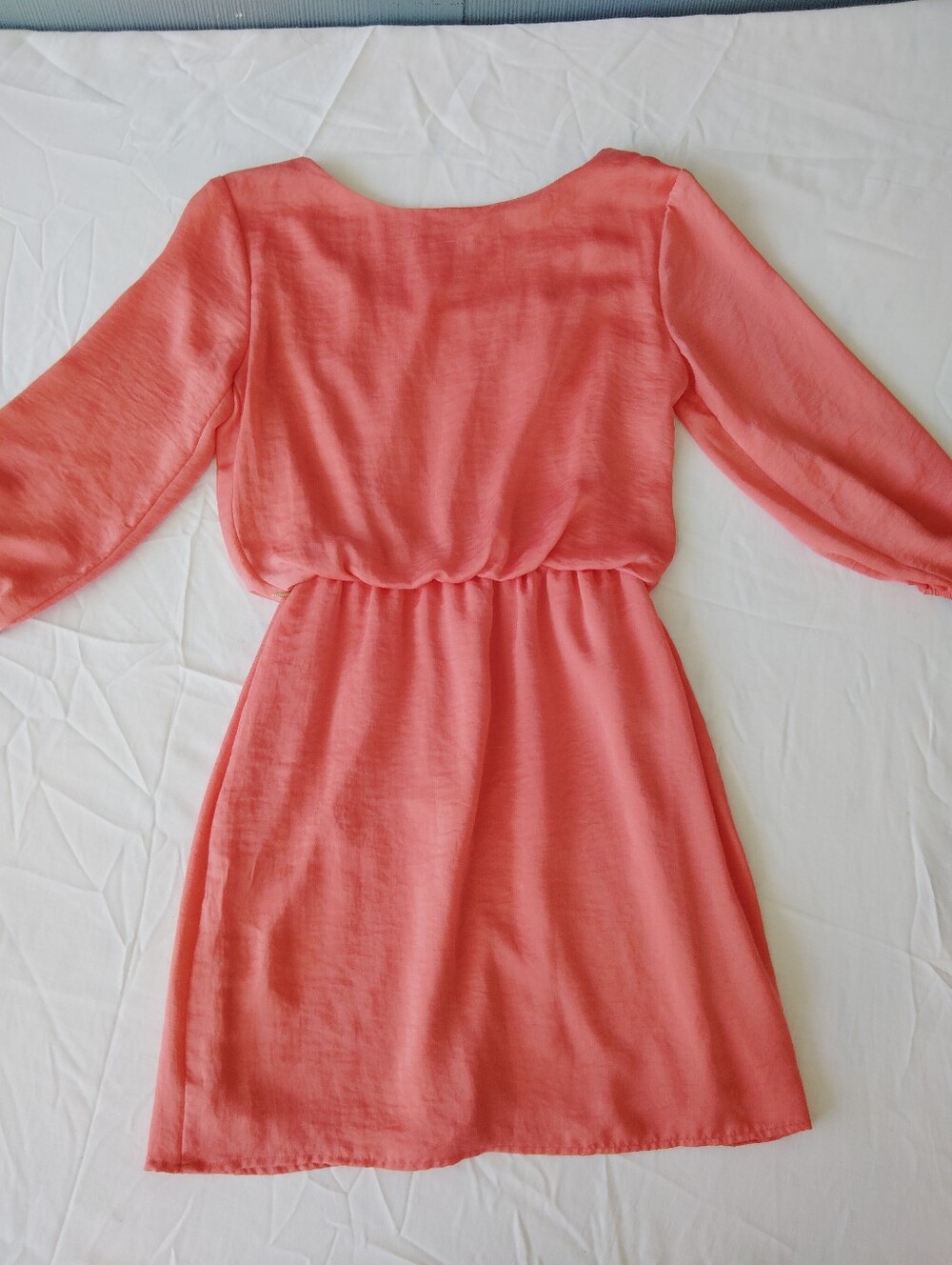 City Triangles Coral Dress S Elastic Waist